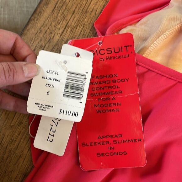 MAGICSUIT BLUSH PINK TANKINI TOP. NEW - Picture 7 of 7